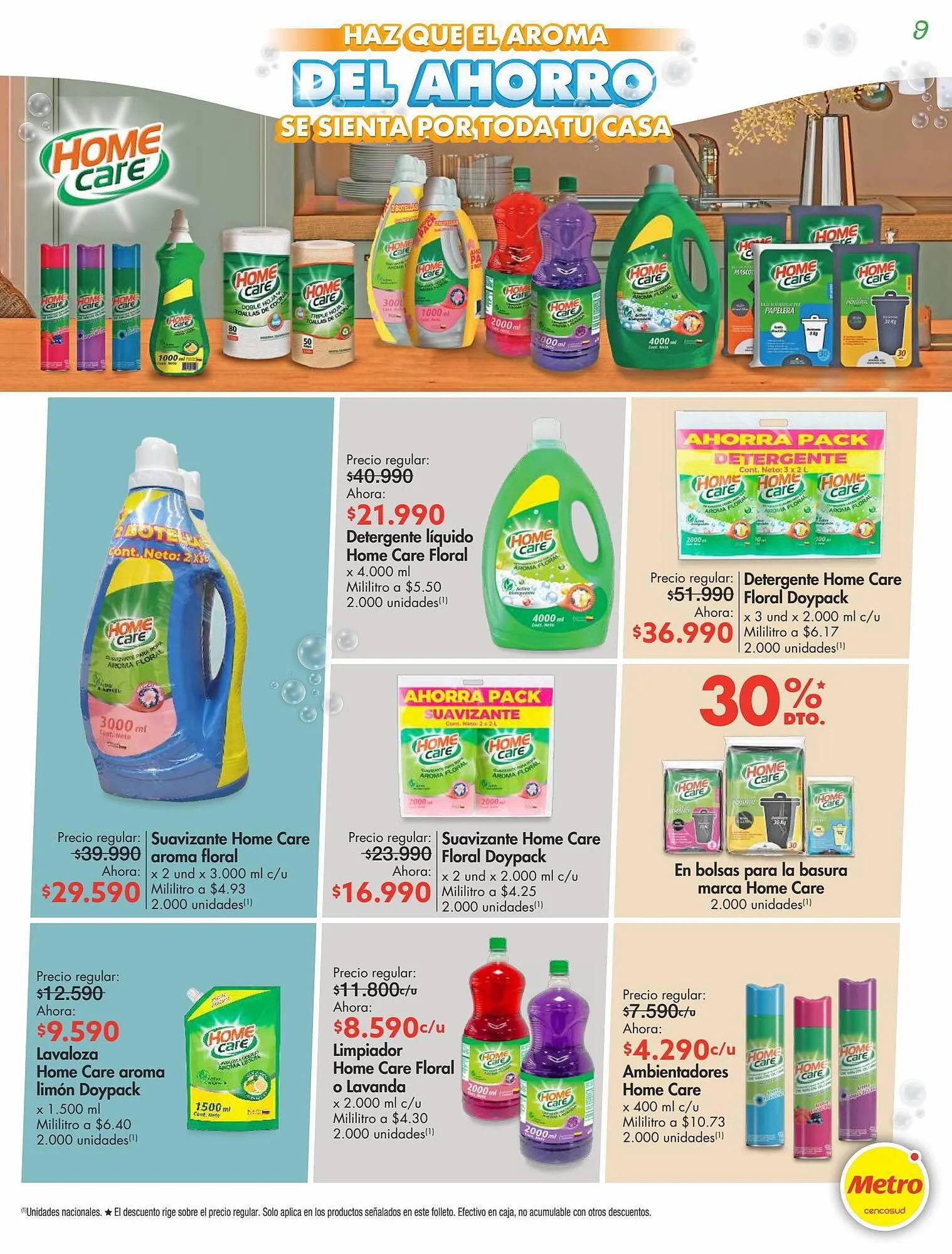 Catalogo de Catálogo Metro 17 de agosto al 3 de septiembre 2023 - Pag 9