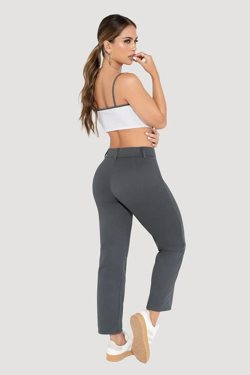 PANTALON BOTA TUBO Gris