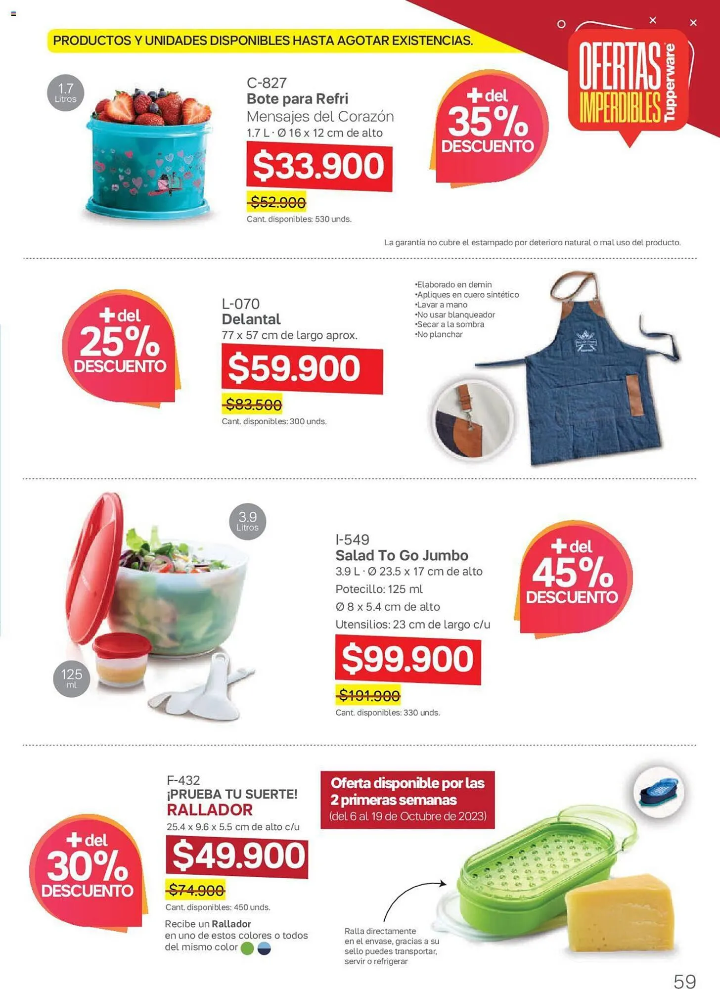 Catalogo de Catálogo Tupperware 6 de octubre al 2 de noviembre 2023 - Pag 59