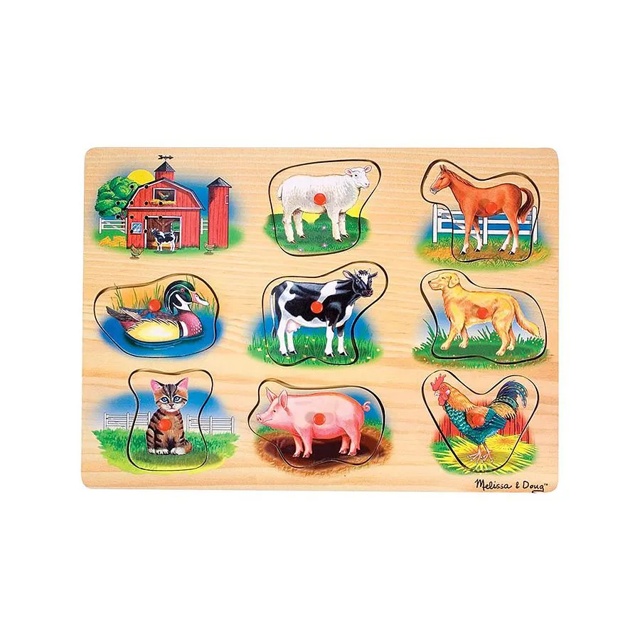 Melissa & Doug Rompecabezas Con Sonido Granja