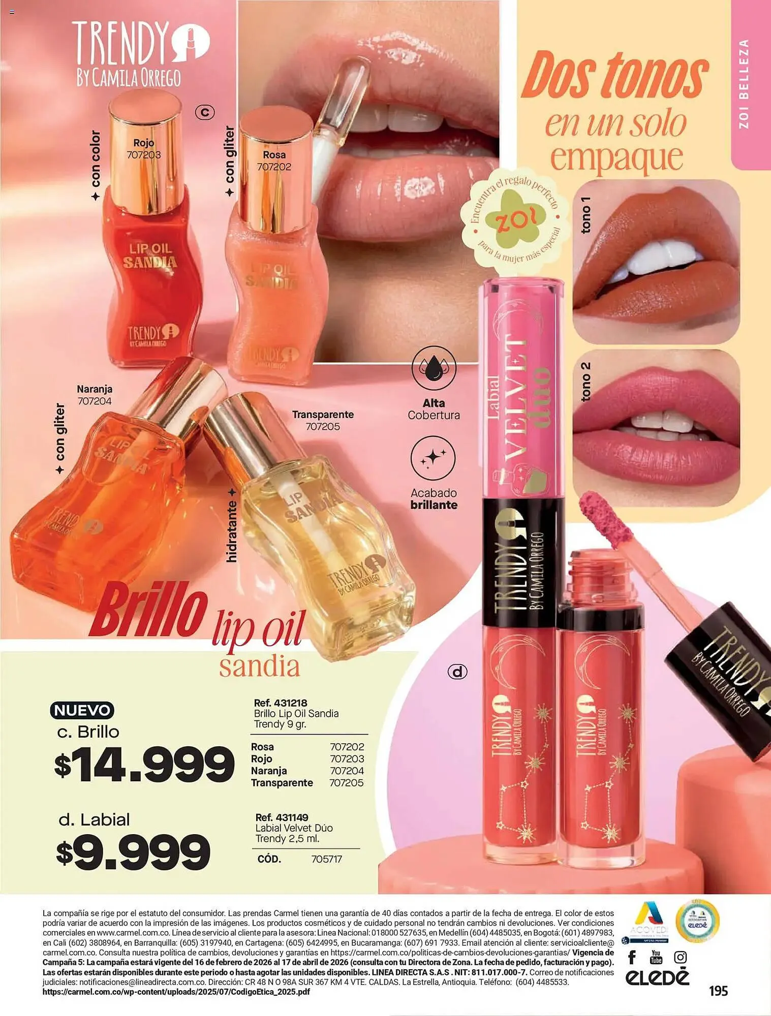 Catalogo de Catálogo Carmel 1 de junio al 1 de julio 2026 - Pag 195