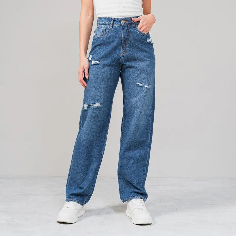 Jean Momfit Talle Alto Lija