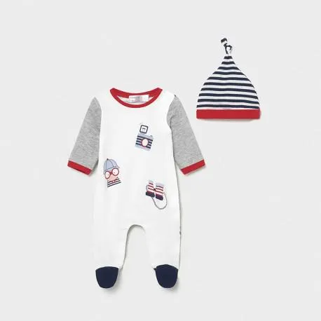 PIJAMA CON GORRO RECIEN NACIDO MAYORAL REF 1632