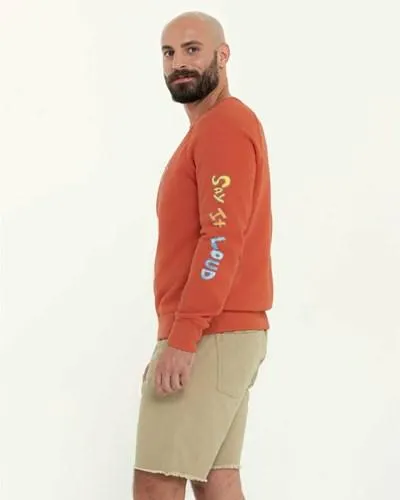 Sudaderas Dockers Pride Crewneck Hombre Rojas | GRVQL2014