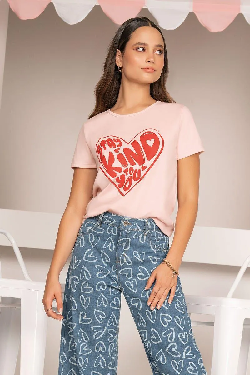 CAMISETA MANGA CORTA Rosado