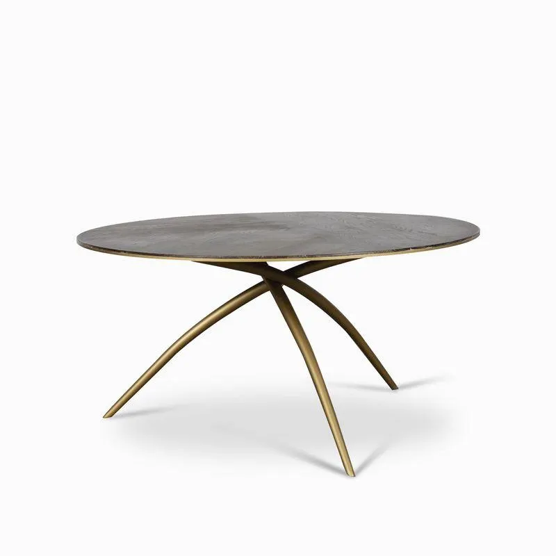 Mesa redonda pata dorada 37x80cm