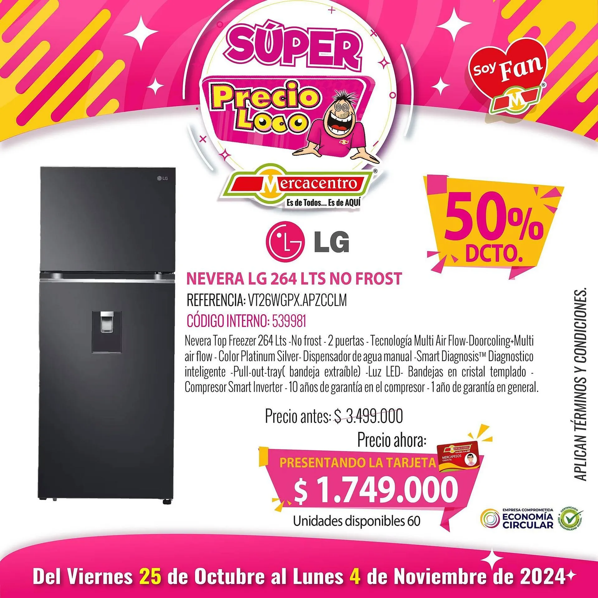 Catalogo de Catálogo MercaCentro 29 de octubre al 4 de noviembre 2024 - Pag 1