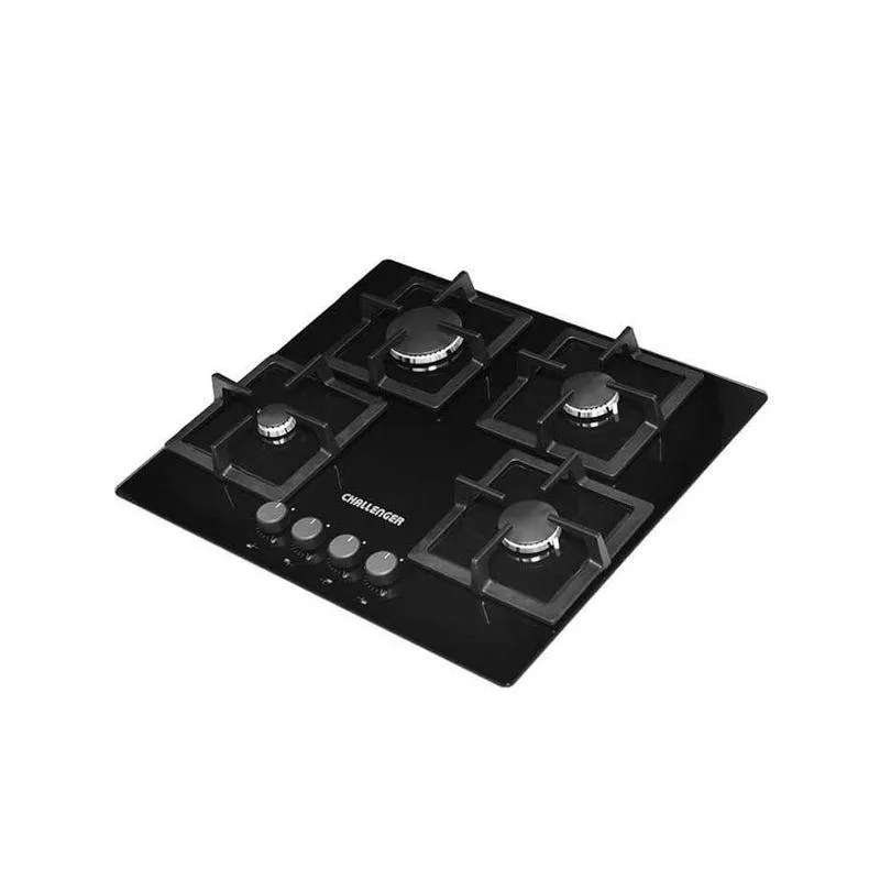 Estufa de empotrar en vidrio templado de cuatro puestos de 60cm gas natural