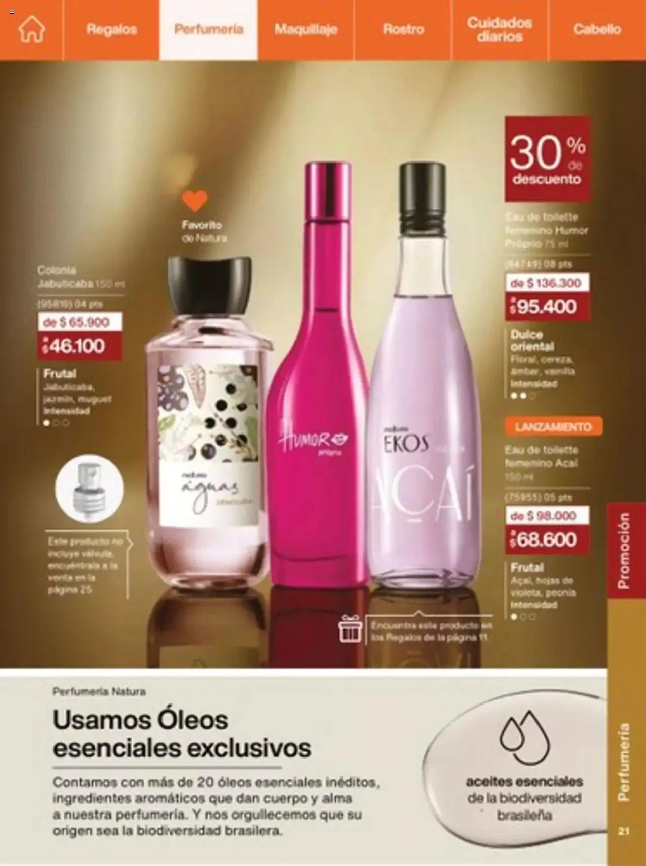 Catalogo de Natura - C14 Nueva Bruma Hidra Fix y Primer Facial FPS 40 1 de octubre al 31 de diciembre 2023 - Pag 21