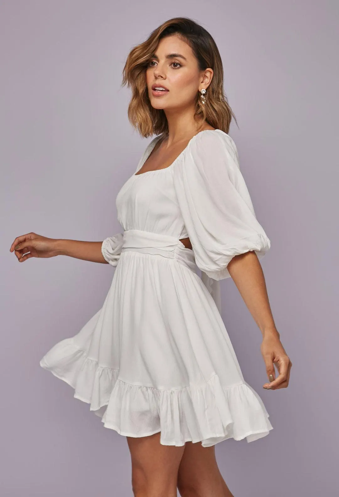 Vestido Corto Aberturas Mujer- SALE