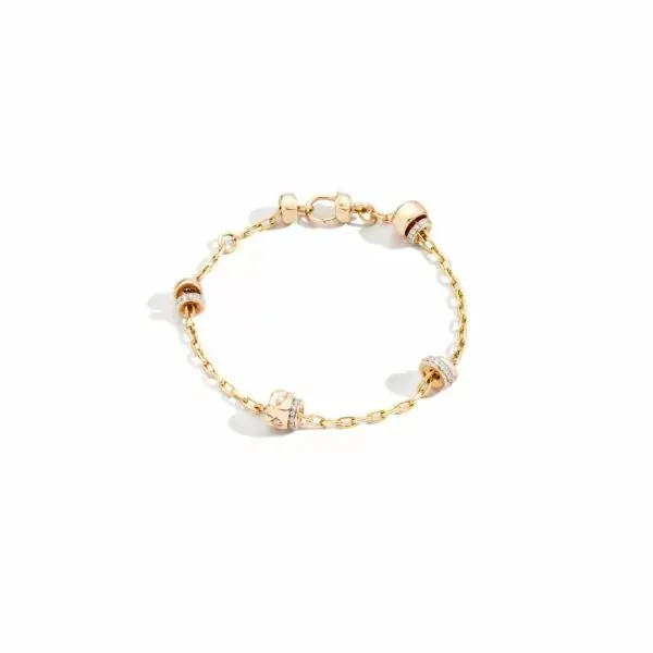 Pulsera Pomellato Iconica Oro Rosa 18k, diamantes