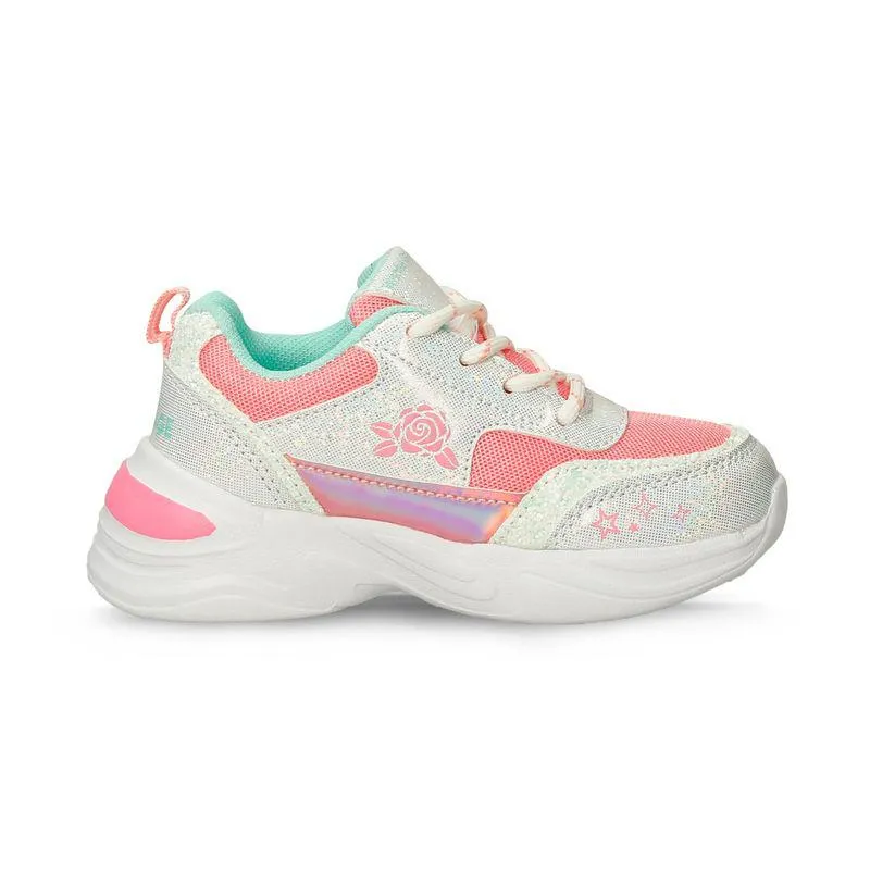 Tenis Casuales Blanco/Rosado Licenses Disney Isis L Niña