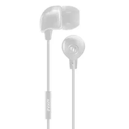 Audifono Maxell In Bax Boton Con Micrófono Blanco