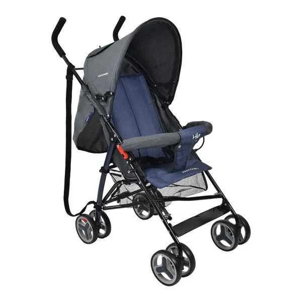 Coche Paseador para Bebé Future Gris y Azul - Happy Baby