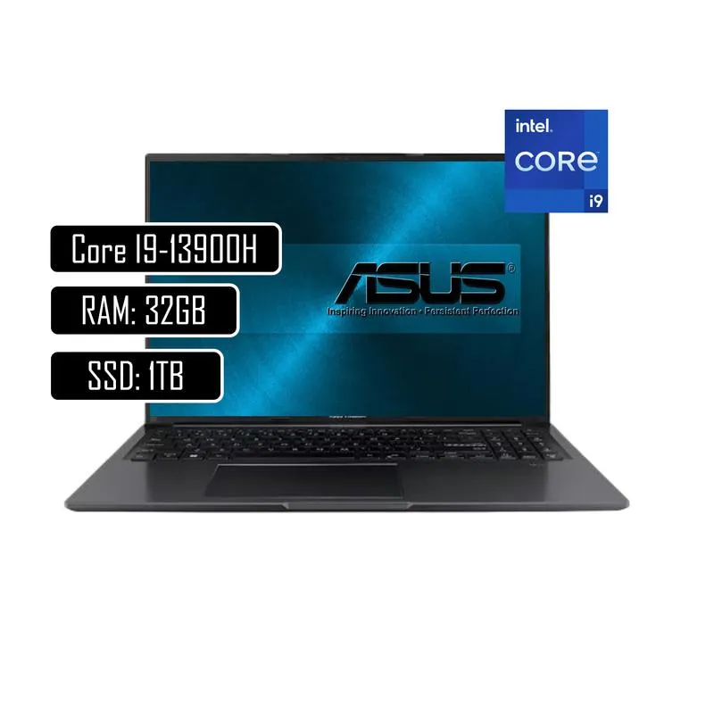 Portatil ASUS Vivobook 16 Inte Core i9-13900H RAM 32GB 1TB SSD 16 Pulgadas Win11 Home