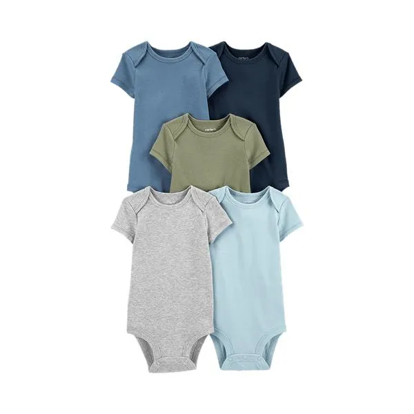 Set 5 Bodies Multicolor Niños - Carter's