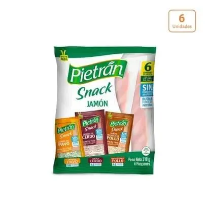 Jamón Pietrán snack surtido x 6 unds x 35g c/u