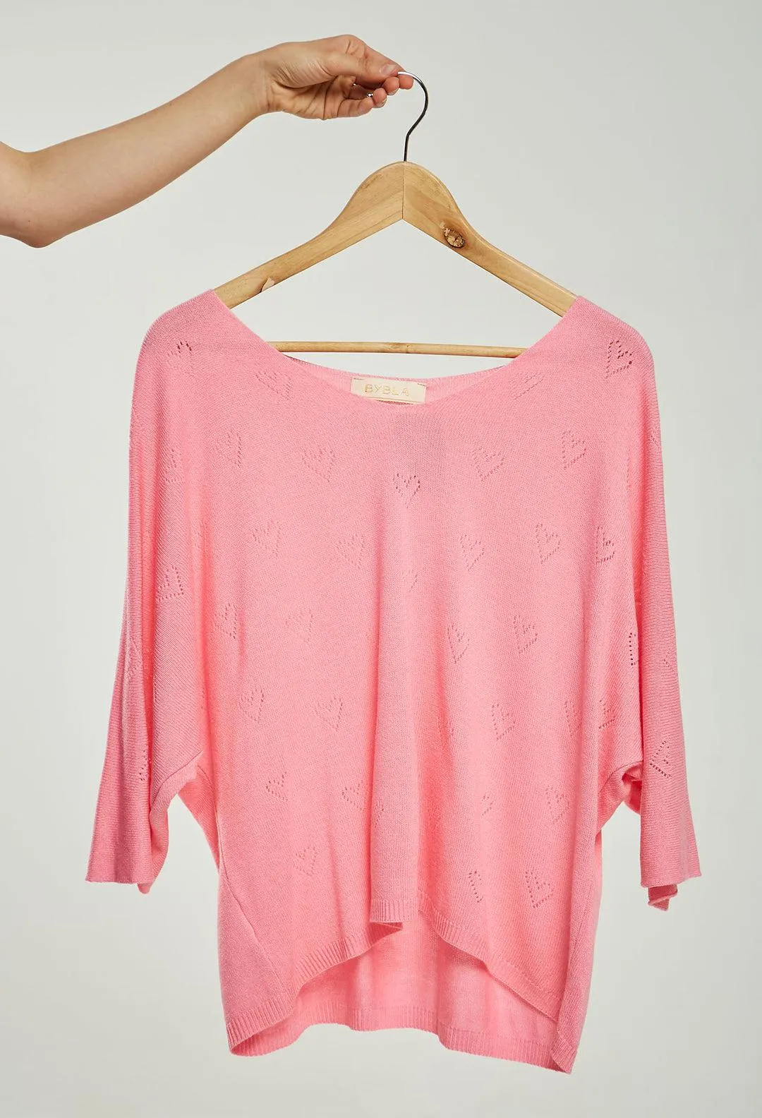 Blusa Tejida Corazones Mujer- SALE