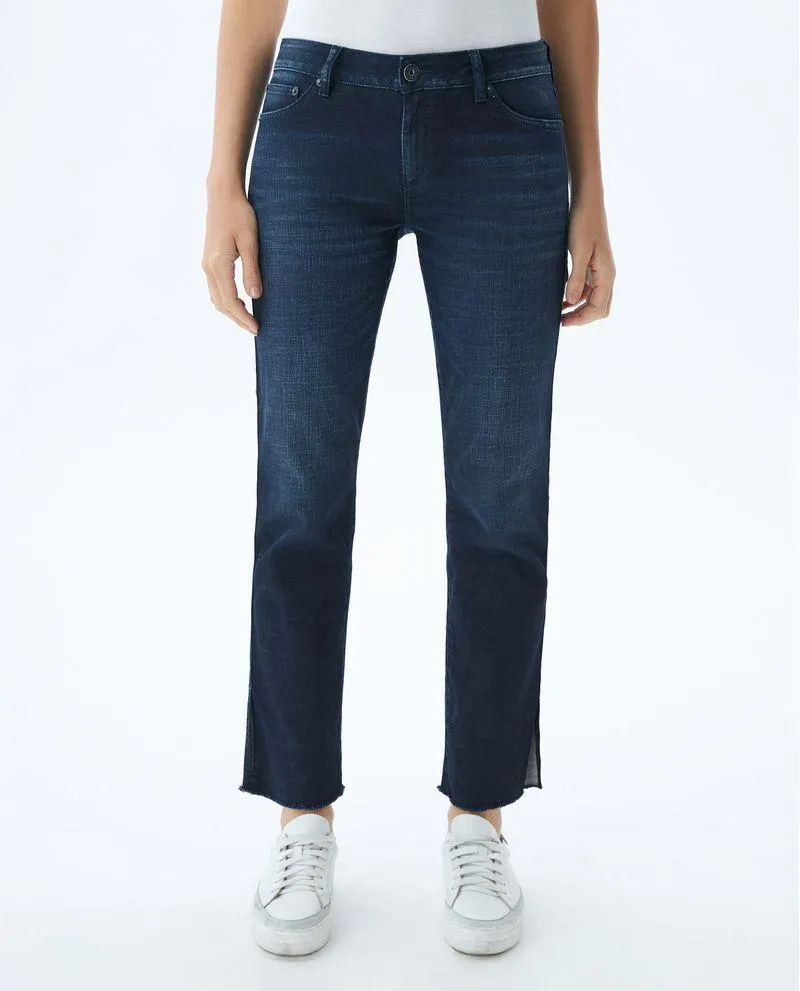 Jean de Mujer Low Rise, Rusty, Boot Cut - Azul Medio