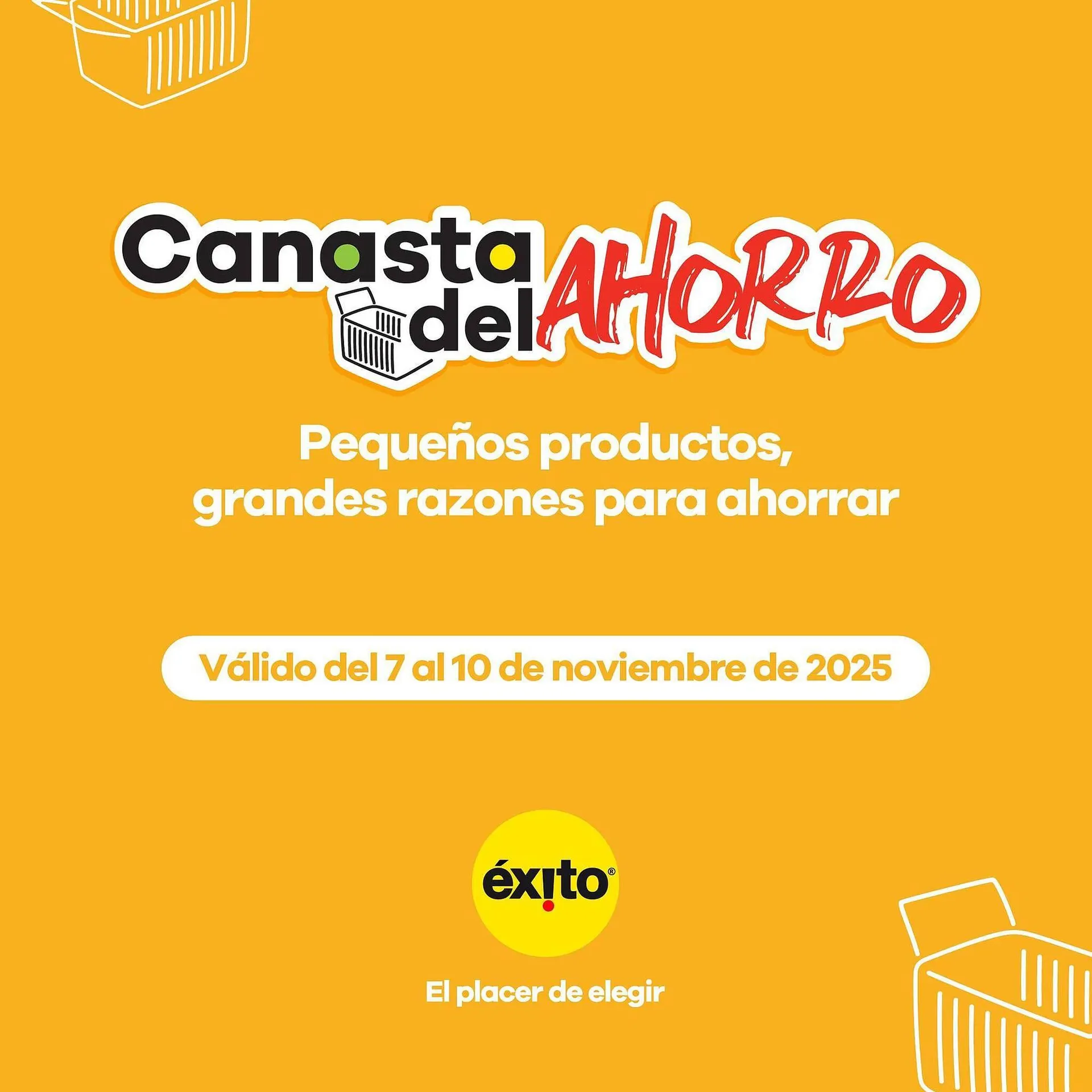 Catalogo de Catálogo Éxito 8 de noviembre al 10 de noviembre 2025 - Pag 1