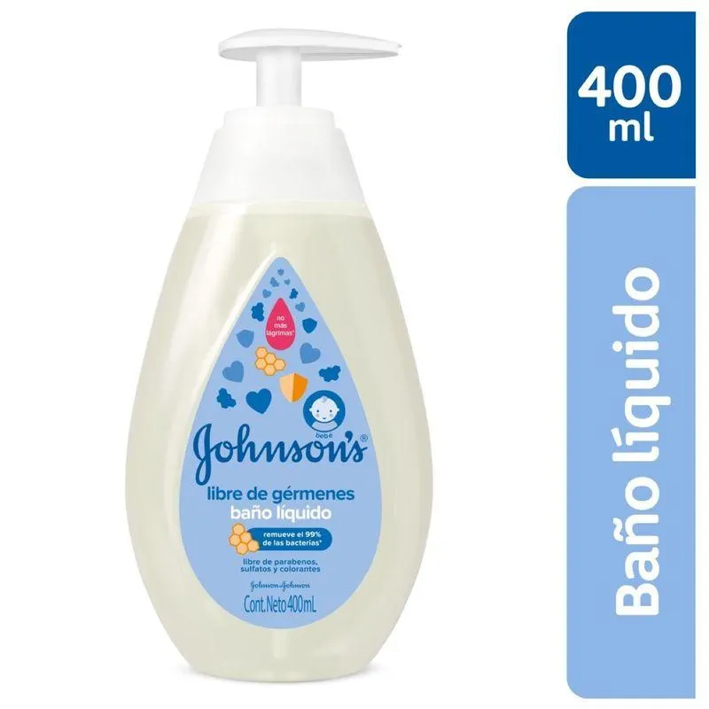 Bano Liquido Johnson Libre De Germenes 400 Ml