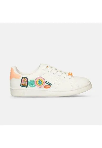 Tenis Casuales Blanco North Star Parce Retrostar Mujer