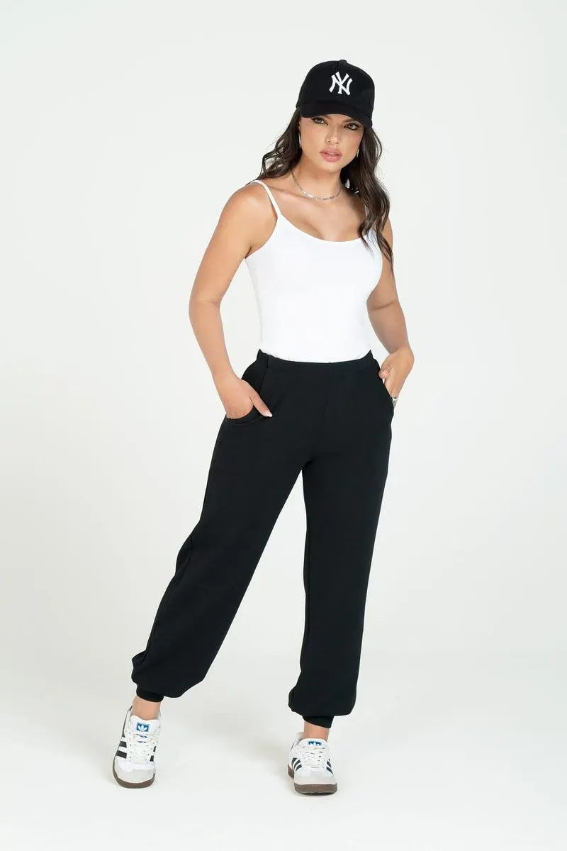 JOGGER BOTA TUBO Negro