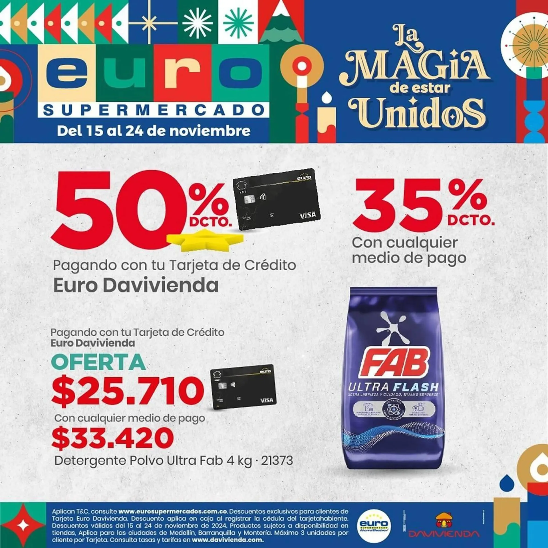 Catalogo de Catálogo Euro Supermercados 24 de noviembre al 8 de diciembre 2024 - Pag 1