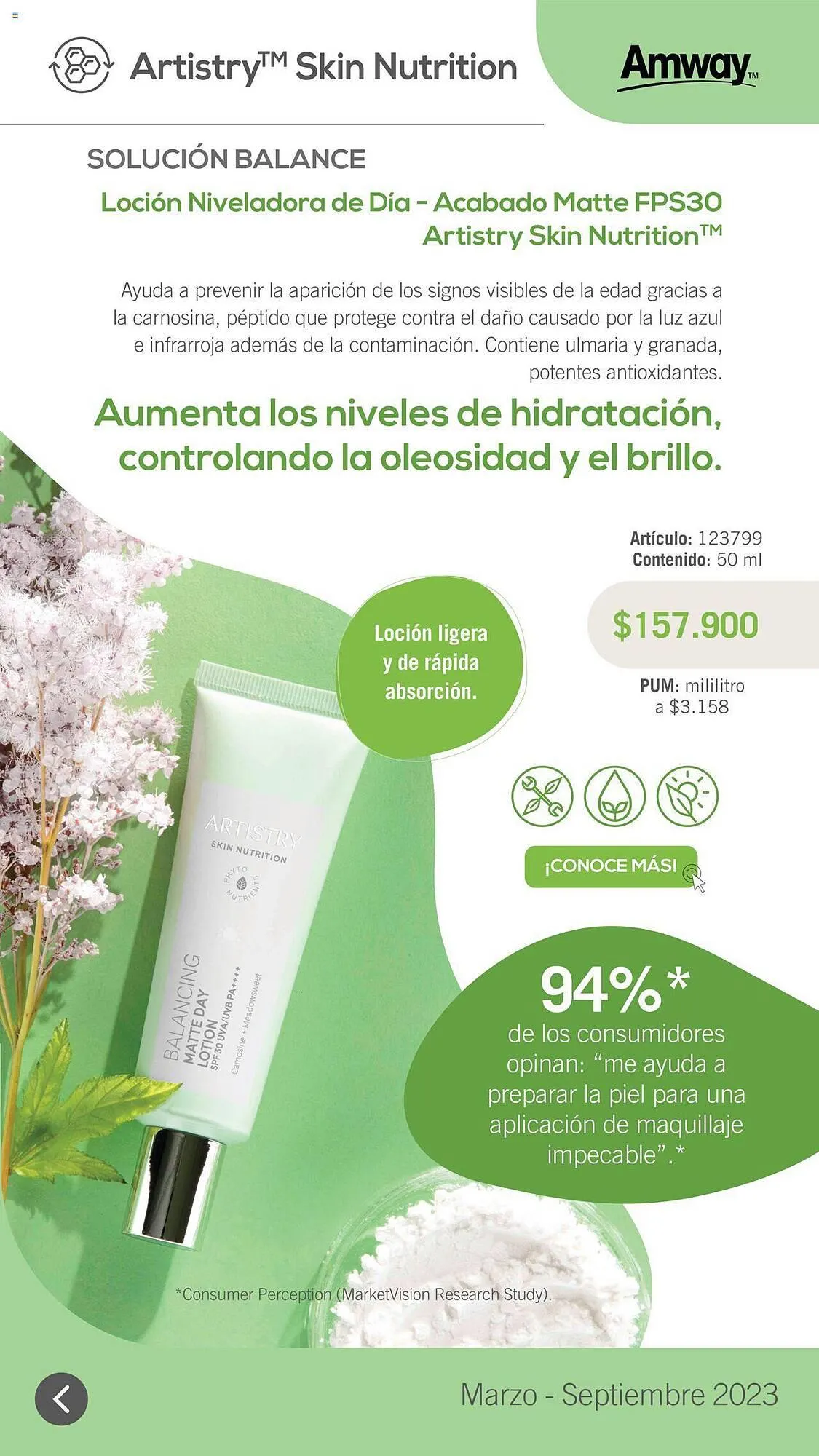 Catalogo de Catálogo Amway 31 de marzo al 1 de septiembre 2023 - Pag 8