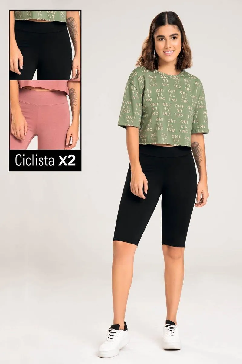 CICLISTA X 2 MEDIO Multicolor