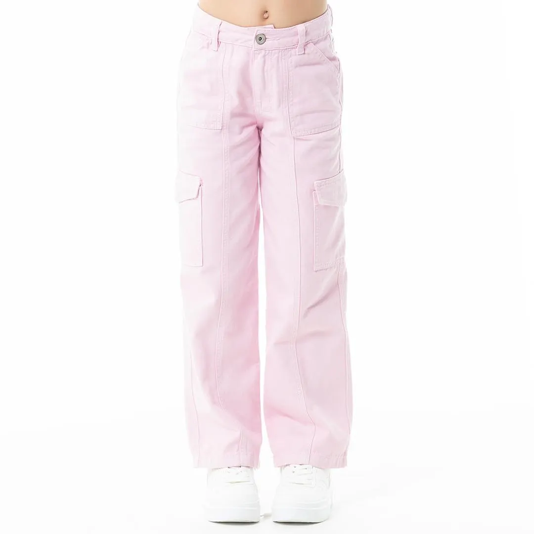 PINK CARGO PANTS FOR GIRLS