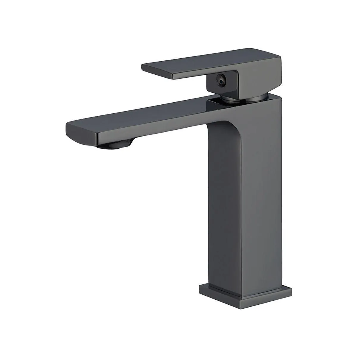 Grifería de lavamanos baja Square Slim Negro