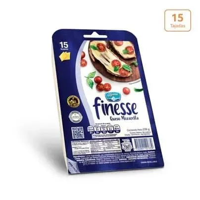 Queso Finesse Alpina x 239g x 15 Tajadas