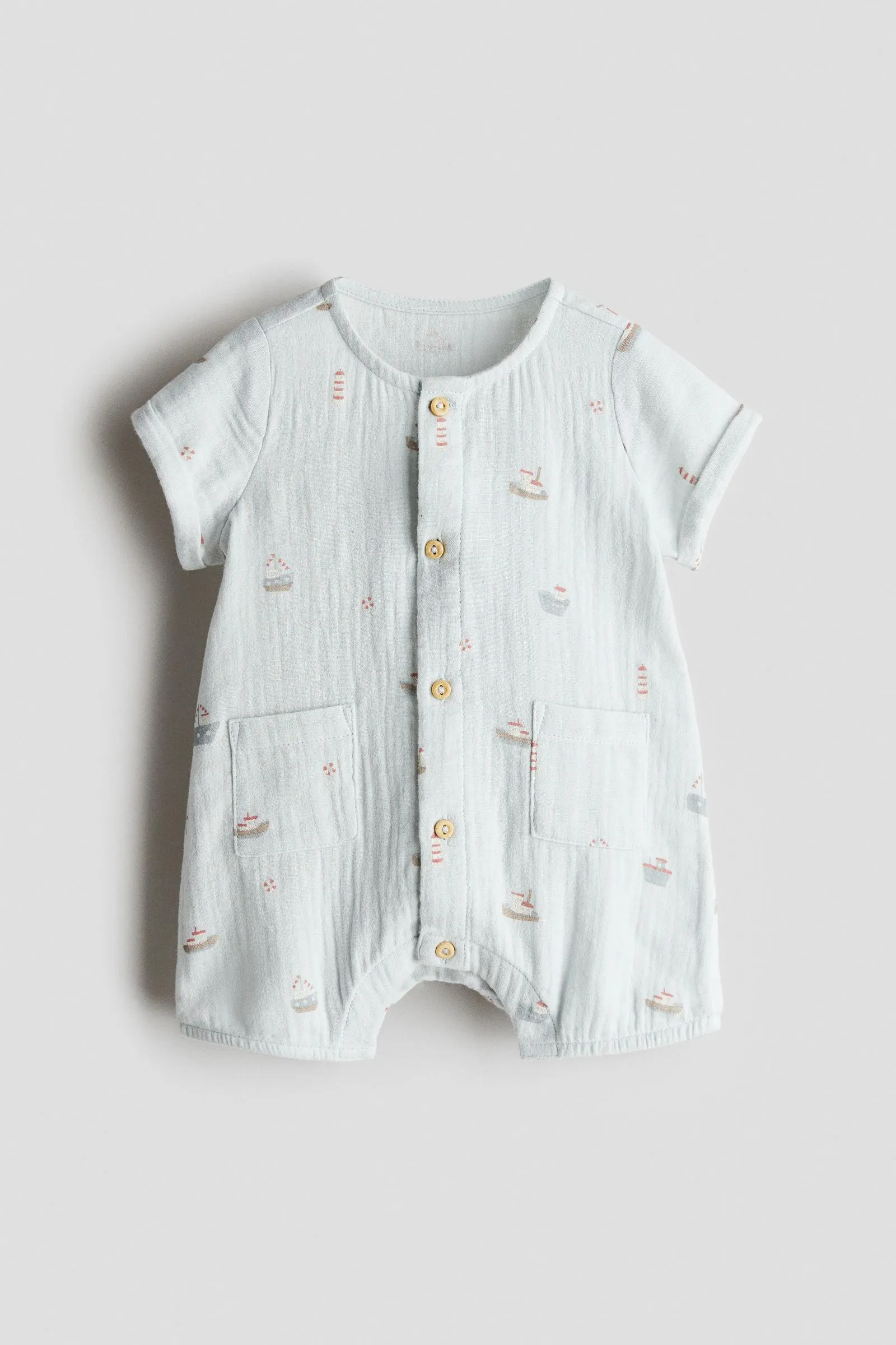 Mameluco en muselina de algodón