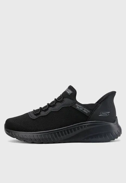 Tenis Lifestyle Negro SKECHERS BOBS Sport Squad Chaos