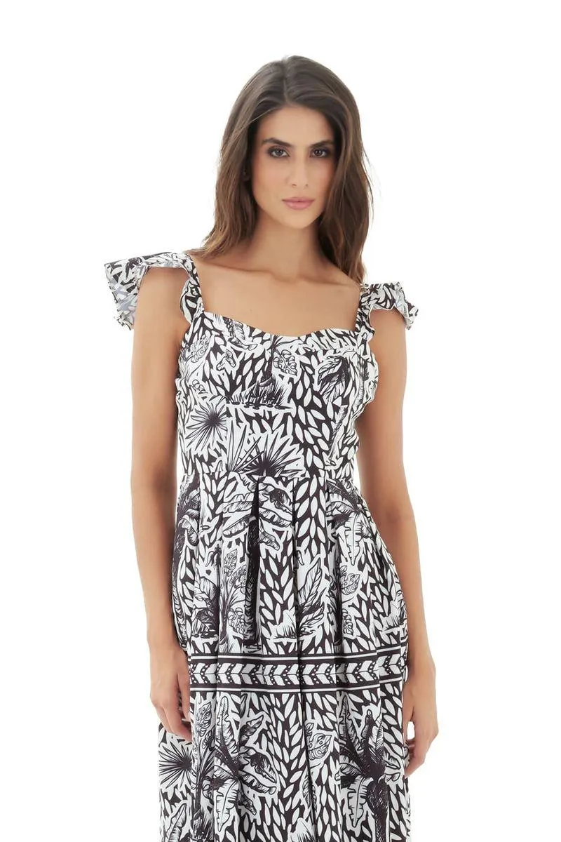 Vestido largo aires del trópico negro Starring Night