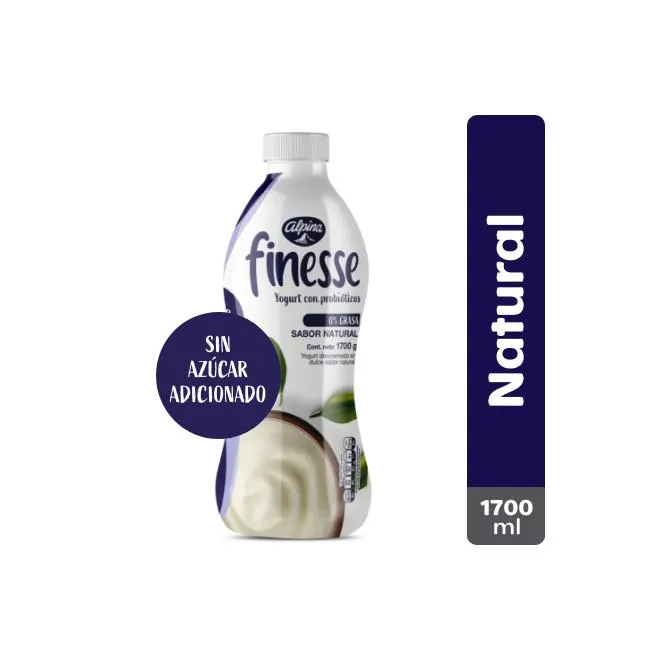 Yogurt Finesse Natural Botella 1700 ml