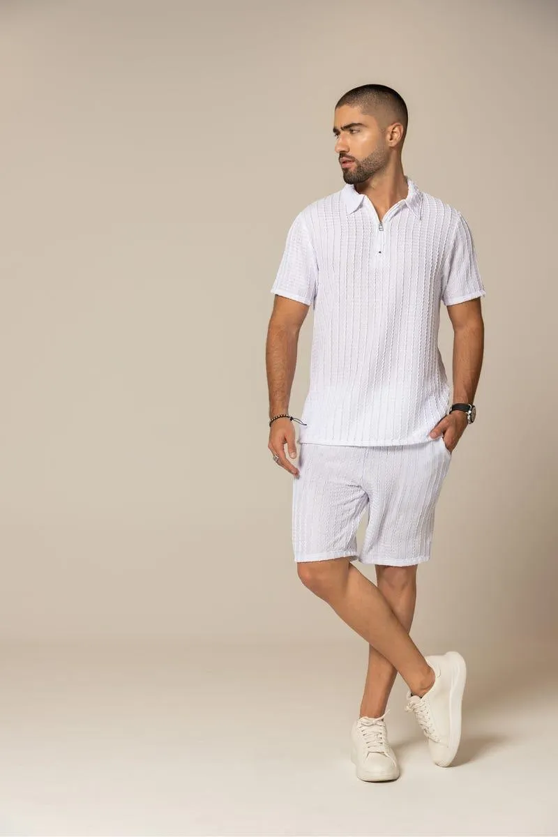 CONJUNTO X 2 POLO-BERMUDA Blanco