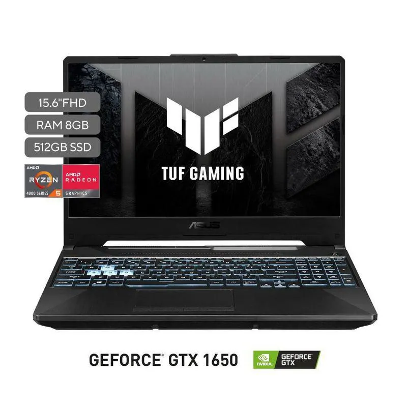 Computador ASUS TUF A15 AMD Ryzen 5 4600H 8 GB 512 GB SSD FA506IHRBHN080W