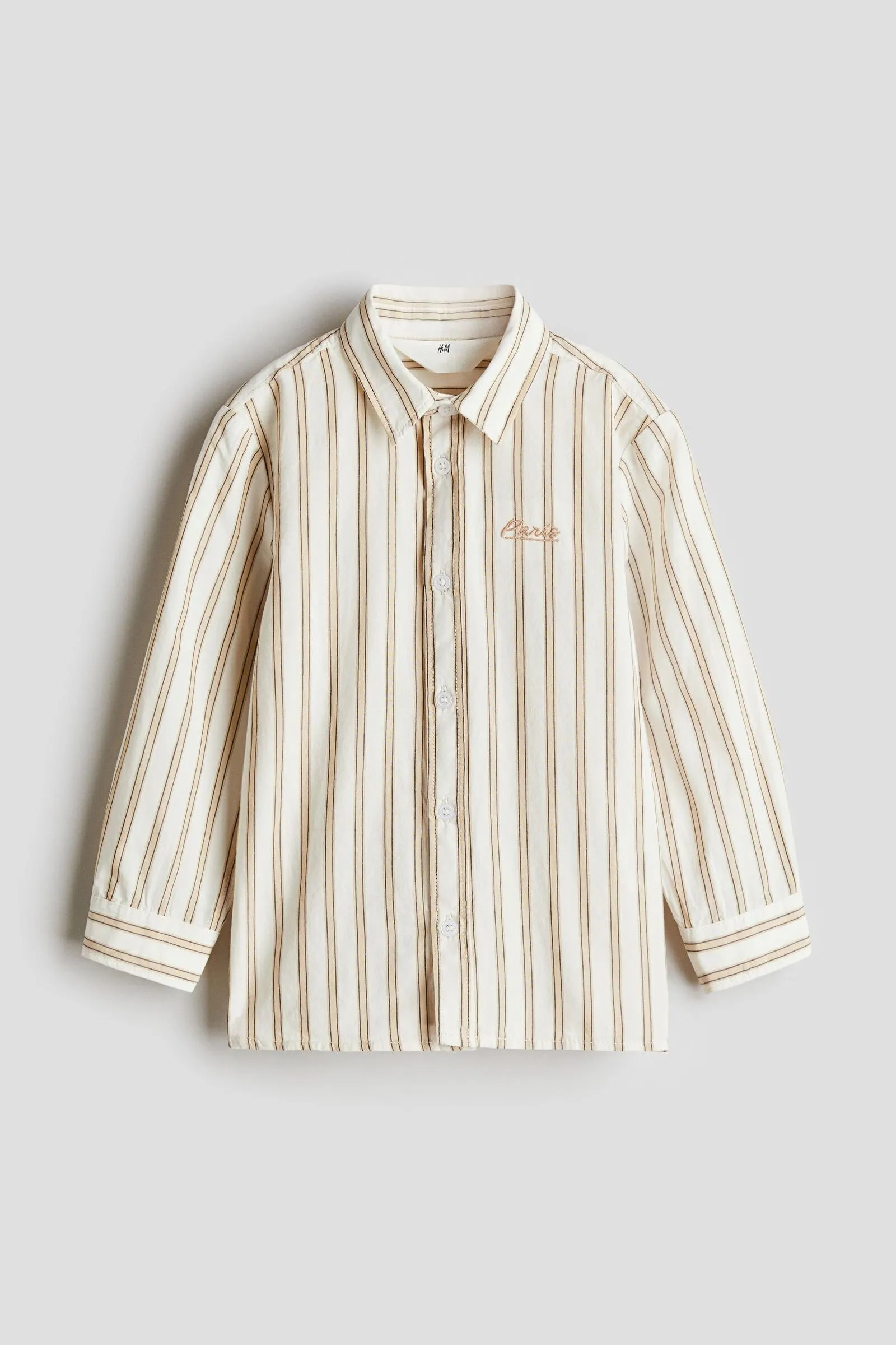 Camisa en popelina de algodón