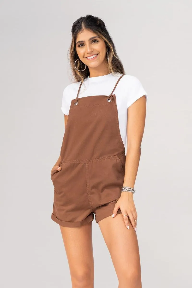 OVEROL CORTO Naranjado