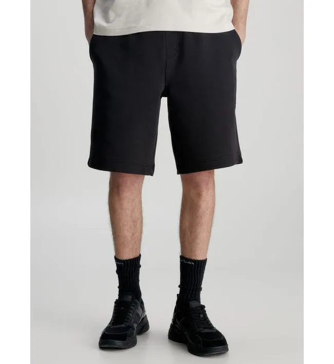 Shorts De Chándal Con Logo Negro Calvin Klein Hombre