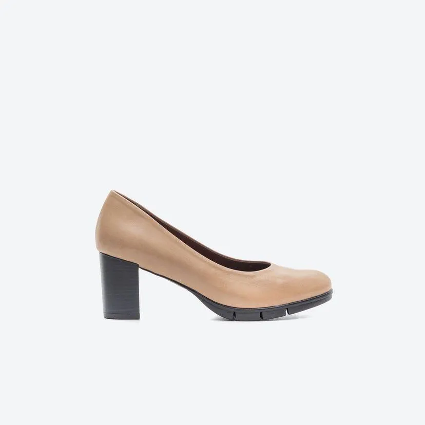 Tacones Casuales Mujer Freeport Z1g6 Beige