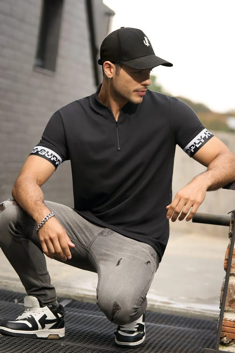 POLO MANGA CORTA Negro