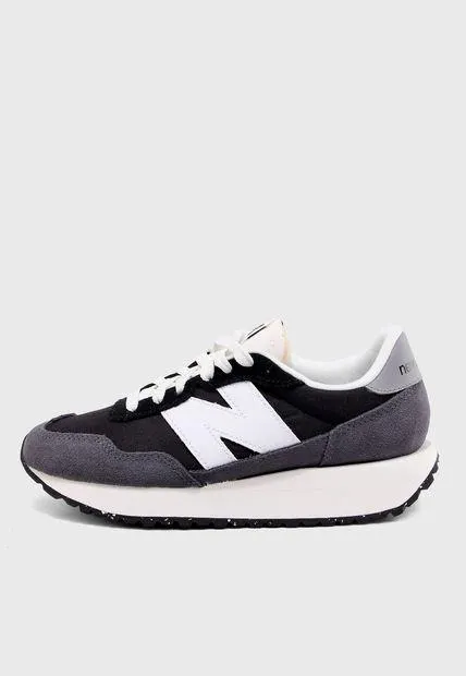 Tenis Lifestyle Negro-Gris-Blanco New Balance 237