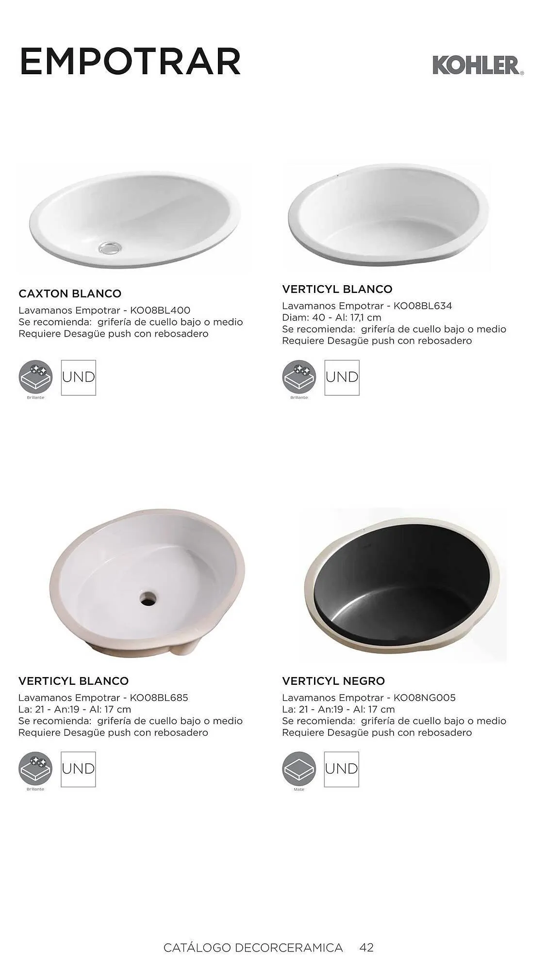 Catalogo de Catálogo Decorceramica 6 de noviembre al 6 de mayo 2025 - Pag 42