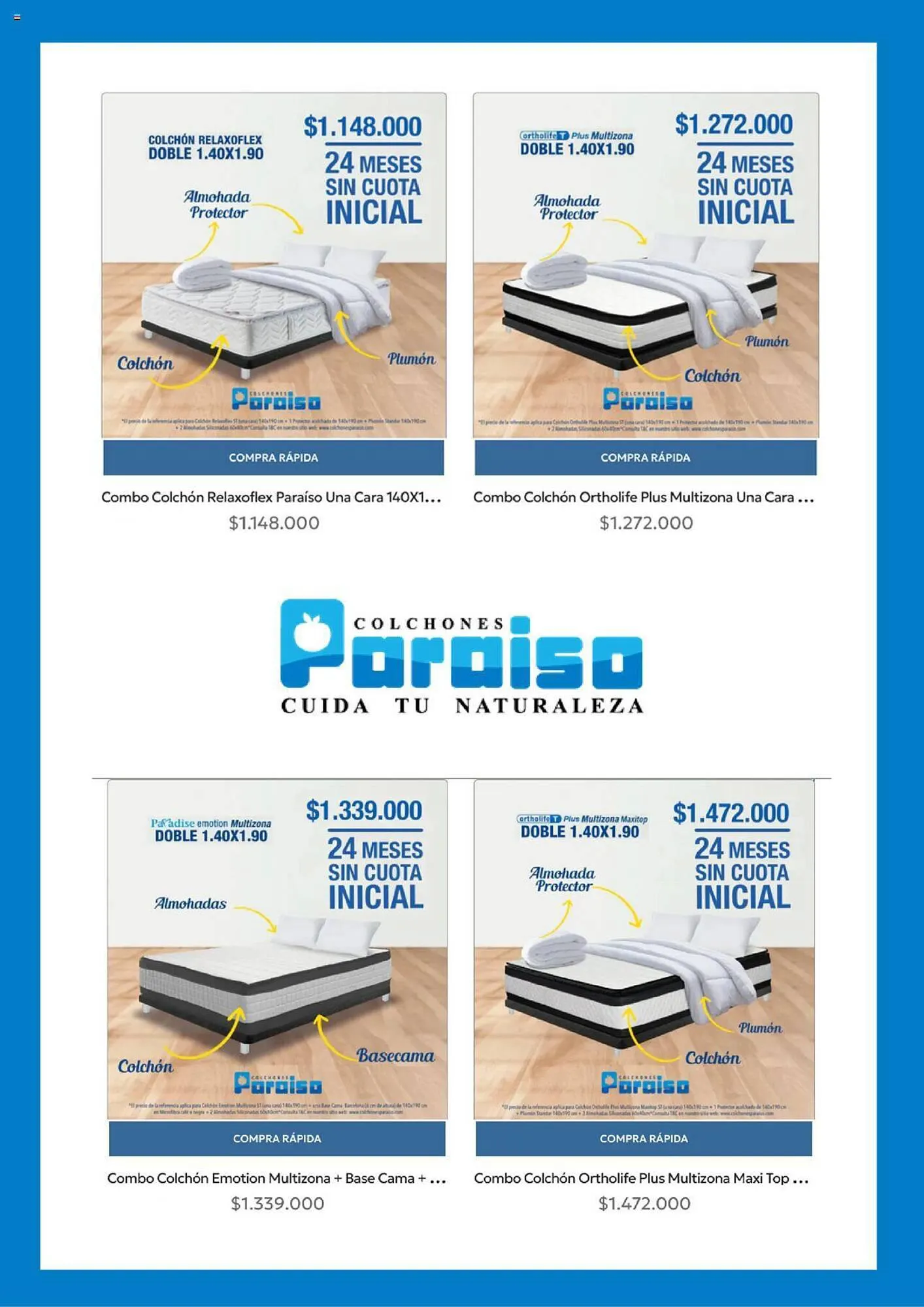Catalogo de Catálogo Colchones Paraiso 24 de noviembre al 2 de diciembre 2023 - Pag 4