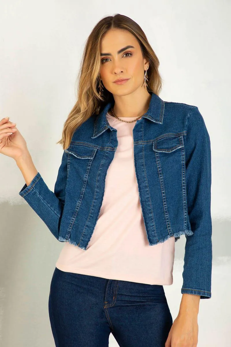 CHAQUETA MANGA LARGA Azul