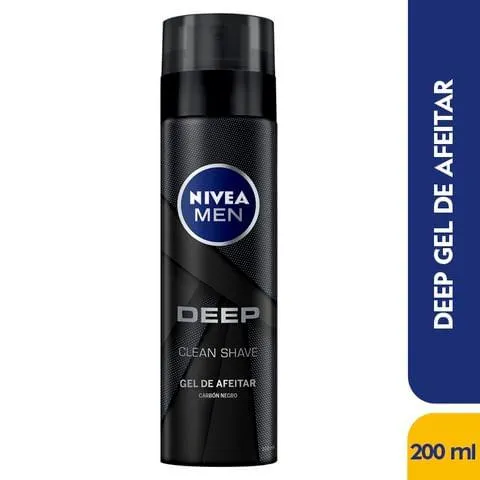 Gel De Afeitar Nivea Deep Clean Shave Frasco X 200 Ml