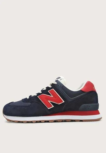 Tenis Lifestyle Azul Navy-Rojo-Blanco New Balance 574